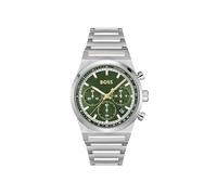 BOSS Reloj Cronógrafo de Cuarzo para Hombre Colección Candor Chrono con Correa de Acero Inoxidable Plateada - 1514220