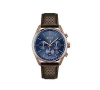 BOSS Reloj Cronógrafo de Cuarzo para Hombre Colección Champion con Correa de Cuero Marrón - 1513817