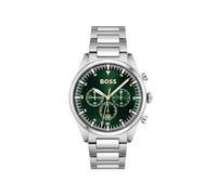 BOSS Reloj Cronógrafo de Cuarzo para Hombre Colección PIONEER con Correa de Acero Inoxidable Plateada - 1513868