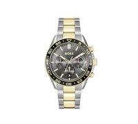 BOSS Reloj Cronógrafo de Cuarzo para Hombre Colección Runner con Correa de Acero Inoxidable Bicolor - 1514144