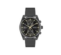 BOSS Reloj Cronógrafo de Cuarzo para Hombre Colección SKYTRAVELLER con Correa de Malla de Acero Inoxidable Negra - 1514150