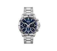 BOSS Reloj Cronógrafo de Cuarzo para Hombre Colección TROPER con Correa de Acero Inoxidable Plateada - 1514069