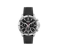 BOSS Reloj Cronógrafo de Cuarzo para Hombre Colección TROPER con Correa de Cuero Negra - 1514055
