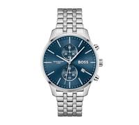 BOSS Reloj Cronógrafo de Cuarzo para Hombre de 42 mm Colección Associate con Brazalete de Acero Inoxidable en Eslabones o Malla, Función de Fecha, 2 Sub-Diales, Resistencia al Agua 5ATM