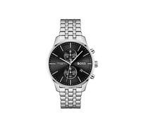BOSS Reloj Cronógrafo de Cuarzo para Hombre de 42 mm Colección Associate con Brazalete de Acero Inoxidable en Eslabones o Malla, Función de Fecha, 2 Sub-Diales, Resistencia al Agua 5ATM