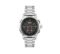 BOSS Reloj Cronógrafo Solar de Cuarzo para Hombre Colección SOLGRADE con Correa de Acero Inoxidable Plateada - 1514032