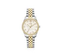 BOSS Reloj elegante en dos tonos con bisel engastado con cristales - StyleGRACEFUL, 58858262 Tono plateado pcs.