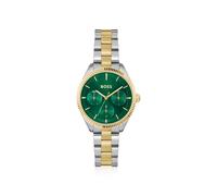 BOSS Reloj Analógico de Cuarzo Multifunción para Mujer Colección Sage Sport con Correa de Acero Inoxidable Bicolor - 1502806