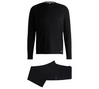 BOSS Reset Long Set Conjunto de Pijama, Black1, XL para Hombre