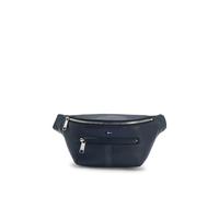 BOSS Riñonera de piel sintética con ribete con textura - StyleRay_S_Bumbag R., 50540344 Azul oscuro pcs.