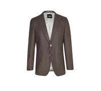 BOSS Chaqueta de traje slim fit de lana, seda y lino - StyleH-Huge-B1-Peak-262, 50562604 Marrón oscuro 52