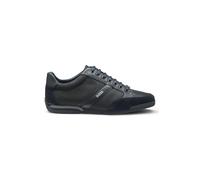 BOSS Deportivas de mezcla de materiales con ante y piel sintética - StyleSaturn_Lowp_mx A_N, 50498265 Azul oscuro 48