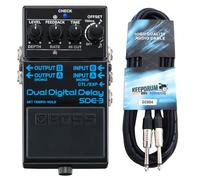 Boss SDE-3 Digital Dual Delay - Pedal de efectos con cable jack keepdrum