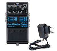 Boss SDE-3 Digital Dual Delay - Pedal de retardo con fuente de alimentación keepdrum de 9 V