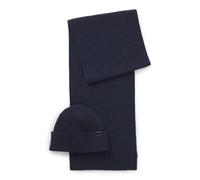 BOSS Set de bufanda y gorro en caja de regalo - StyleUboldi_SET, 50556171 Azul oscuro pcs.