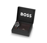 BOSS Set de regalo de cronógrafo y tarjetero de piel - StyleAVERY GIFTSET, 58565094 Marrón pcs.