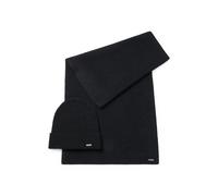 BOSS Set de regalo de gorro de punto y bufanda con efecto de purpurina - StyleLinia_set, 50502563 Negro pcs.