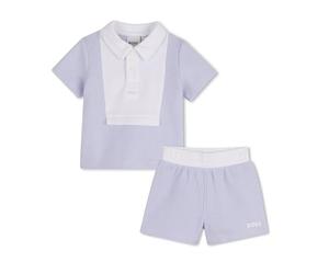 BOSS Set Polo+Shorts Baby Boys, Azul, azul, 18 meses