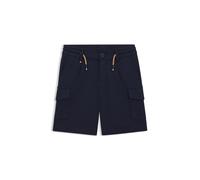 BOSS Shorts cargo para niños en tejido elástico con cintura con cordón - StyleJ50681/84914A, J50681 Azul oscuro 114