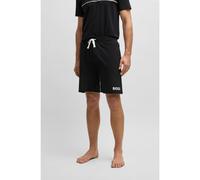 BOSS Shorts con cordón en felpa de rizo de algodón con logo en contraste - StyleEase Shorts, 50469713 Negro S