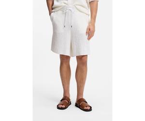 BOSS Shorts de algodón con punto acanalado - StyleC-Nilo, 50560486 Blanco XXXL