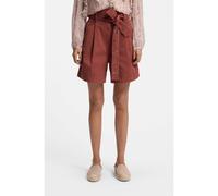 BOSS Shorts de algodón elástico con cinturón calado - StyleC_Tulina-D, 50556394 Rojo oscuro 36