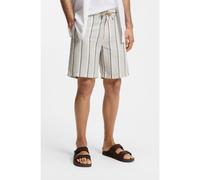 BOSS Shorts de algodón y lino a rayas - StyleChino_ST_Shorts_2, 50561129 Beige claro 33