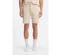 BOSS Shorts de pijama con estructura de rejilla y logo bordado - StyleWaffle Shorts, 50575652 Blanco S