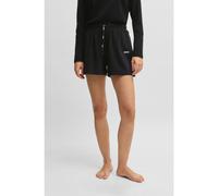 BOSS Shorts de pijama de algodón elástico con cordón en la cintura y logo estampado - StyleCI_Shorts CW, 50515606 Negro XL