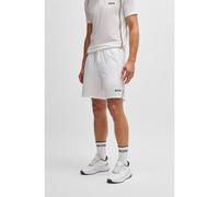 BOSS Shorts de tenis activos en tejido superelástico de secado rápido - StyleS_Atta_9 inch, 50534216 Blanco 54