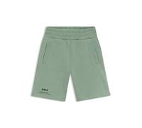 BOSS Shorts para niños de piqué de algodón con logo estampado - StyleJ52930/64U04A, J52930 Verde 102