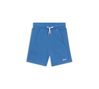BOSS Shorts para niños en forro polar de algodón con logo estampado - StyleJ51993/84906A, J51993 Azul 150