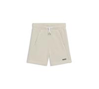BOSS Shorts para niños en forro polar de algodón con logo estampado - StyleJ51993/84906A, J51993 Beige claro 126