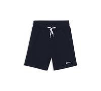 BOSS Shorts para niños en forro polar de algodón con logo estampado - StyleJ51993/84B10A, J51993 Azul oscuro 114