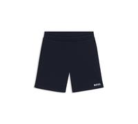 BOSS Shorts para niños en forro polar de algodón con logo estampado - StyleJ52086/84918M, J52086 Azul oscuro 86
