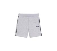 BOSS Shorts para niños en mezcla de algodón con rayas y logo - StyleJ04468/A3212M, J04468 Gris claro 94