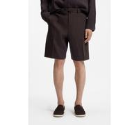 BOSS Shorts relaxed fit en lino técnico lavable - StyleP-Peter-RDS-S-WG-262, 50561983 Marrón oscuro 50