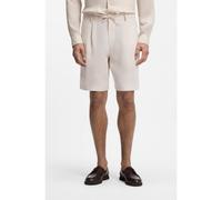 BOSS Shorts tapered fit de lino - StyleC-Perin-RDS-S-262, 50567140 Beige claro 56