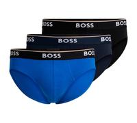 BOSS Slip De Algodón Elastizado, Pack De 3 BRIEF 50514920 Azul