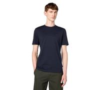 BOSS Small Logo Cotton Crewneck T-Shirt Camiseta, Basic Azul Marino, L para Hombre