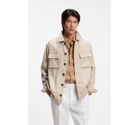 BOSS Sobrecamisa regular fit de lana virgen, seda y lino - StyleL-Corvin-2PP-251, 50560865 Beige 54