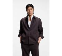 BOSS Sobrecamisa relaxed fit en lino técnico lavable - StyleP-Carper-Coach-WG261, 50561971 Marrón oscuro 56