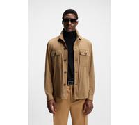 BOSS Sobrecamisa relaxed fit en tejido elástico - StyleC-Carper-OS-253F, 50544483 Beige 54