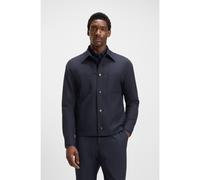 BOSS Sobrecamisa relaxed fit en tejido elástico técnico lavable a máquina - StyleP-Craig-WG-253, 50546059 Azul oscuro 102