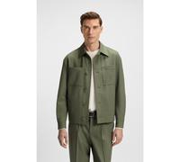 BOSS Sobrecamisa relaxed fit en tejido elástico técnico lavable a máquina - StyleP-Craig-WG-253, 50546059 Oliva 44