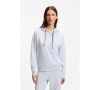 BOSS Sudadera con capucha con logo y cordones con rayas de la marca - StyleCP Stripe_Hoodie, 50524760 Celeste XL