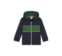 BOSS Sudadera con capucha, cremallera y logo bordado para niños - StyleJ50592/84903A, J50592 Azul oscuro 86