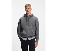 BOSS Sudadera con capucha de felpa de algodón con logo en contraste - StyleWeSmallhood, 50514530 Gris S
