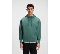 BOSS Sudadera con capucha de felpa de algodón con logo en contraste - StyleWeSmallhood, 50514530 Verde S