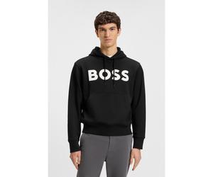 BOSS Sudadera con capucha de felpa de algodón con logo oversize - StyleWebasic_hood, 50523074 Negro XXXL